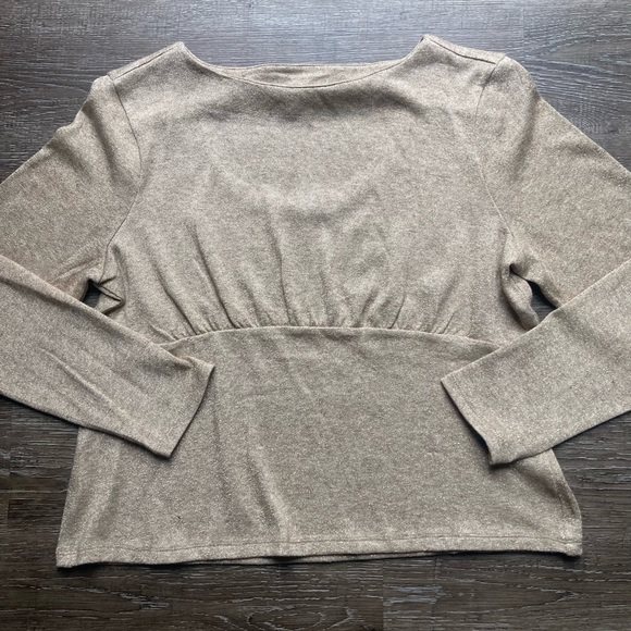 Banana Republic Gold Keyhole Sweater Size XL - Picture 1 of 7